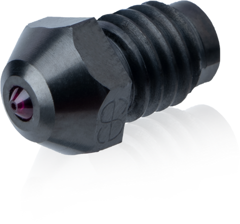 Дюза Phaetus PS от закалена стомана с рубин V2 0,4 mm – 1,75 mm